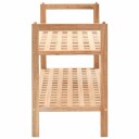 vidaXL Skohylle heltre valn?tt 69x26x40 cm
