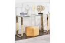 Konsollbord Tilon Transparent, gull - Transparent, gull