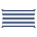 vidaXL Solskygge seil Blå og hvit 2 x 3,5 m 100% polyester Oxford