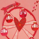 Kidek Kort med Konvolutt Love Wheel 206651