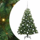  Kunstig juletre med 150 LED med stativ grønn 120 cm PE og PVC
