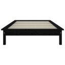 vidaXL Sengeramme svart 90x190 cm heltre furu 3FT Single