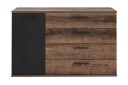 Cannop Kommode 125 cm   Brun/Svart