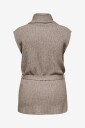 Only Carmakoma   Vest Carkatia Sl Rib Wrap Vest Knt   Grå