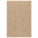  Teppe ZIZUR beige 120x120cm jute utseende innendørs og utendørs