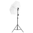 vidaXL Fotostudiosett med lyssett, bakgrunn og reflektor
