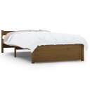vidaXL Sengeramme honningbrun heltre 75x190 cm 2FT6 Small Single