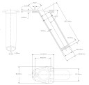 1852 Fiskestangholder aluminium