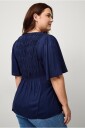 Ellos Plus collection   Bluse Astrid   Blå