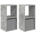  Nattbord 2 pcs Betonggrå 30,5 x 27 x 59,5 cm Konstruert tre