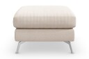Ocean Lyx Fotskammel - Beige/Krom