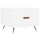 vidaXL Salongbord hvit 50x50x40 cm konstruert tre