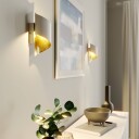 Lindby Metall-vegglampe Desirio, hvit-gull