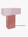 Leitmotiv Table Lamp Grato Recto Pink H35CM
