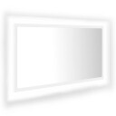 vidaXL Baderomsspeil LED hvit 80x8,5x37 cm akryl