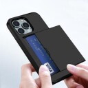 iPhone 15 Pro Hybrid-deksel med Skyvekortspor Svart