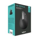 Logitech MX Vertical Ergonomisk Trådløs Mus - Optisk - 4000 DPI - Svart