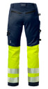 Fristads Hantverkarbyxa Stretch 2706 Plu, Klass 1 Varsel Gul/marinblå D120