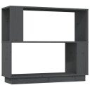 vidaXL Bokhylle/romdeler gr? 80x25x70 cm heltre furu