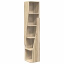 vidaXL Hjørneskap 27,5x27x140cm Konstruert tre Sonoma eik