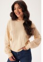 Object Collectors Item Objinge L/S RE O-NECK KNIT  RE Sandshell Detail:melange M