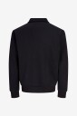 Jack & Jones   Collegegenser Jjbradley Sweat Zip Polo   Svart