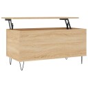  Salongbord sonoma eik 90x44,5x45 cm konstruert tre 8721012112865