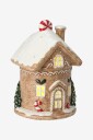 Ellos Home - Dekorasjonshus Big Gingerhouse med LED-belysning - Brun