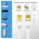 Helos Patch-Kabel Rj-45 M Zu Rj-45 M 2 M U/Ftp Cat 6A Flach Blau