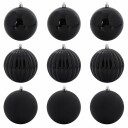  Julekule Sett 9 pcs Svart