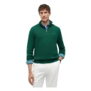 Tommy Hilfiger Pima Org Ctn Cashmere Zip Mock   Green   M