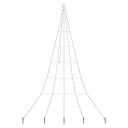  LED juletre med 168 LED med jordspyd Kaldhvit 306 cm Metall
