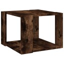 vidaXL Salongbord røkt eik 40x40x30 cm konstruert tre