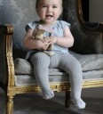 GObabyGO Strømpebukser Grey Melange 0-6 mdr