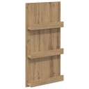 vidaXL Magasinreol Artisan Eik 51 x 11 x 102 cm Konstruert tre