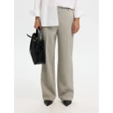 Selected Slfrita Mw Wide Pant Mel Noos - Beige - 40 x 32