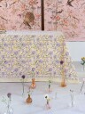 Pomegranate duk gul og rose 150x350cm