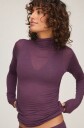 Hunkemöller super soft cashmere skjorte med høyhalset genser Lilla