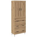  Høyskap med skuff Artisan Eik 69,5 x 34 x 180 cm Konstruert tre