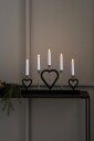 Markslöjd MELISSA Adventsstake 5 lys Sort/Antikk messing