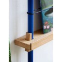 Moebe   Magazine Shelving 65 Hylle Oak/Deep Blue   Lampemesteren