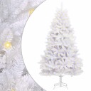 vidaXL Kunstig juletre med 300 LED Hvit 180 cm PVC og metall