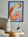 Bloomingville Floriesta Illustrasjon Med Ramme Multifarget Furu