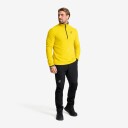 Revolutionrace Hiker Half zip Fleece Herre Mango Mint L Herre Overdeler Fleece & midlayers