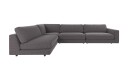 Rowico Home Duncan hjørnesofa åpen V Mørkegrå Brenda 18 345 x 216 x 78 cm Grå