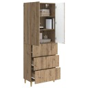 vidaXL Skapsett 2 pcs Artisan eik 66 x 34,5 x 90 cm Konstruert tre