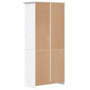 vidaXL Bokhylle BODO hvit 80x38x180 cm heltre furu 5 etasjer