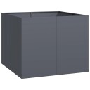 vidaXL Plantekasse antrasitt 100x100x80 cm stål
