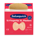 Orkla Group Plaster Salvequick Fingertip 6454, tekstil, XL, æske a 6 sæt