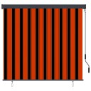  Utendørs Rullegardin oransje og hvit 180 x 250 cm stoff